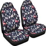 Deers Winter Christmas Pattern Universal Fit Car Seat Covers