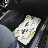 Cute Cactus Pattern Front And Back Car Mats