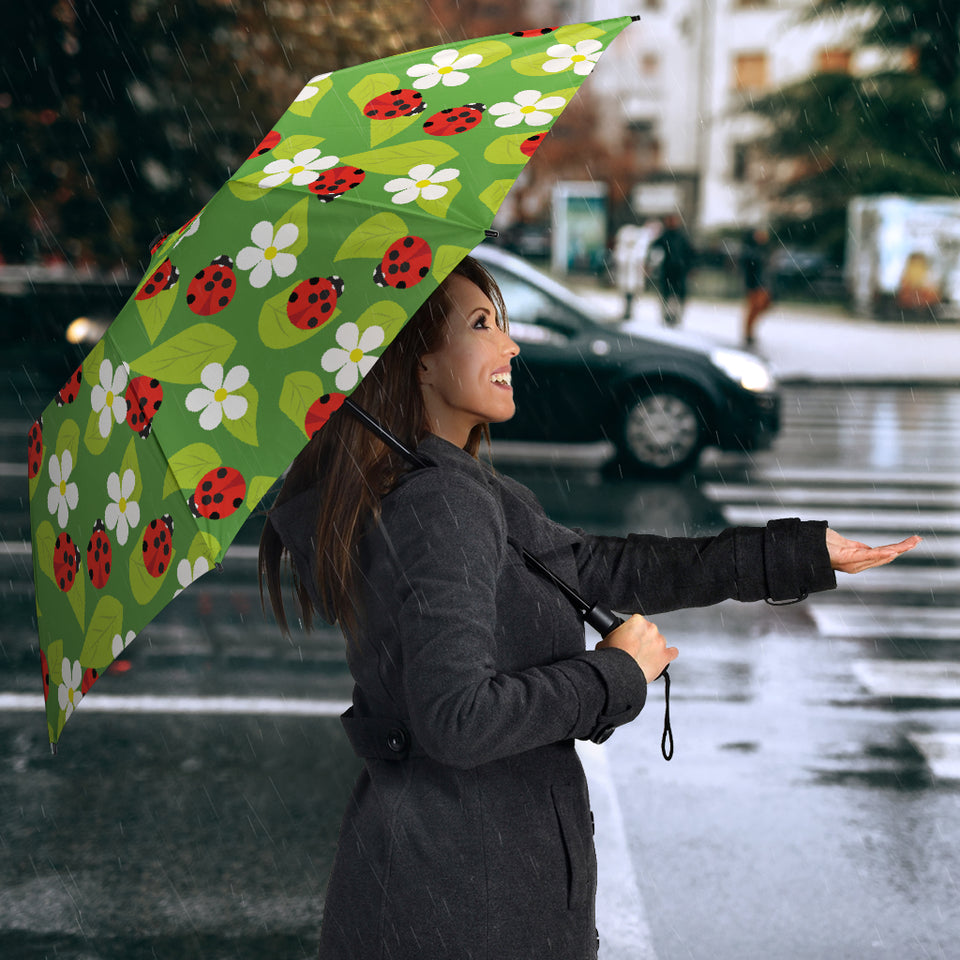 Ladybug Pattern Print Design 01 Umbrella