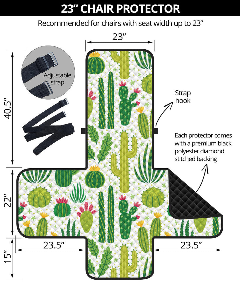 Cactus pattern Chair Cover Protector