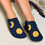 Moon Star Pattern Aqua Shoes