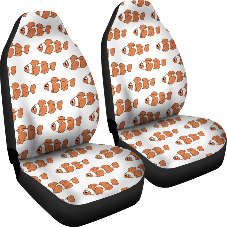 Clown Fish Pattern Print Design 05 Universal Fit Car Seat Covers