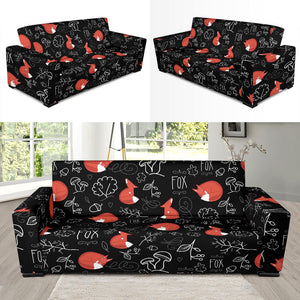 Fox Sleeping Fox Pattern Sofa Slipcover