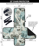 Dragonfly Butterfly Plants insect flower vintage style pattern Chair Cover Protector