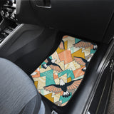Eagle Pattern Print Design 02 Front and Back Car Mats