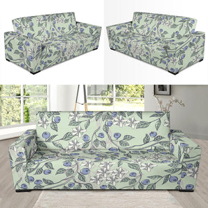 Hand Drawn Blueberry Pattern Sofa Slipcover