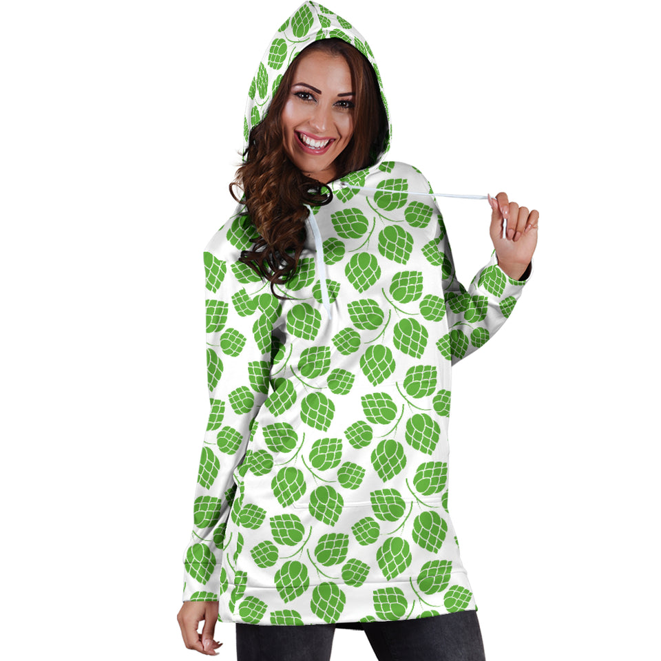 Hop Pattern Background Women'S Hoodie Dress