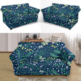 Butterfly Leaves Pattern Loveseat Couch Slipcover