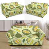 Durian Leaves Pattern Background Loveseat Couch Slipcover