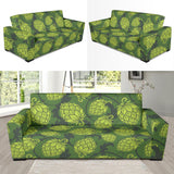 Hop Pattern Hop Cone Background Sofa Slipcover