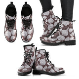 Garlic Bulb Dark Background Leather Boots