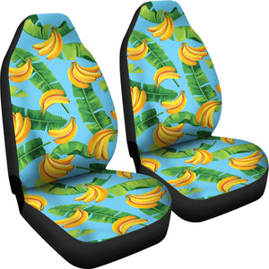 Banana Leaves Banana Design Pattern Universal Fit Car Seat Covers