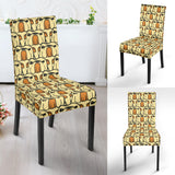 English Bulldog Pattern Print Design 02 Dining Chair Slipcover