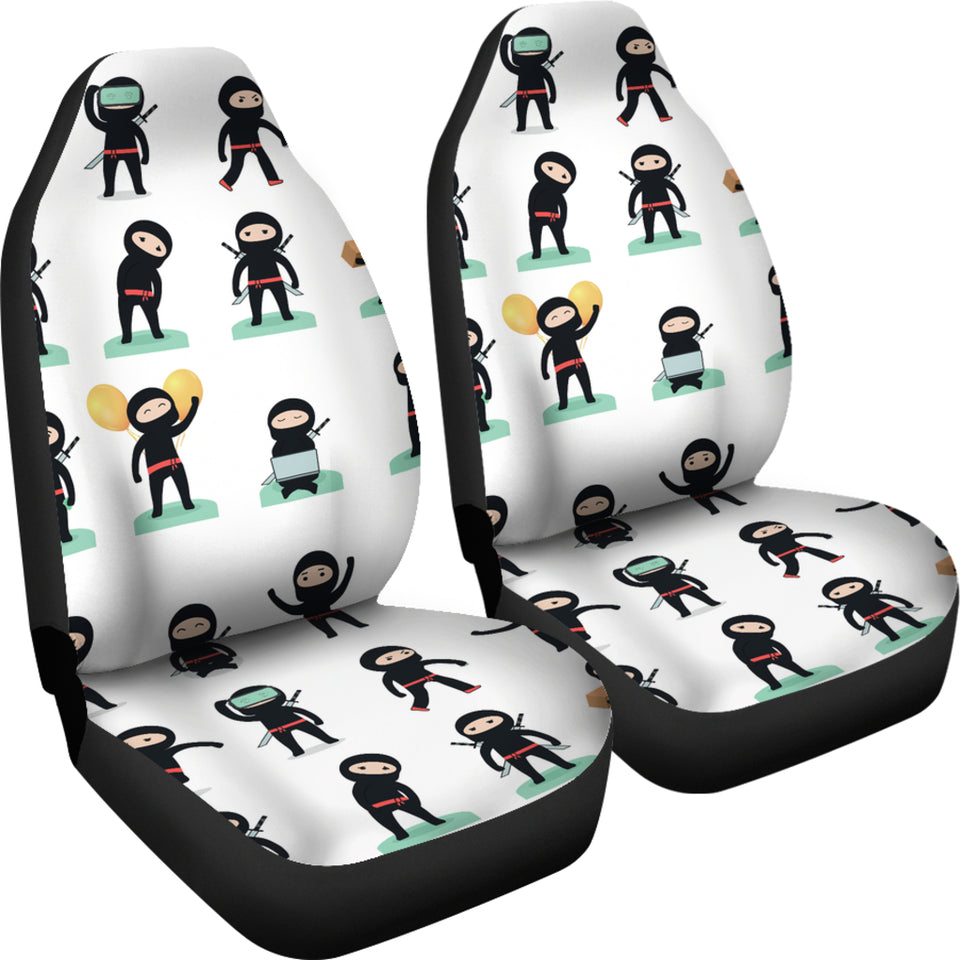 Cute Ninja Katana Sword Pattern Universal Fit Car Seat Covers