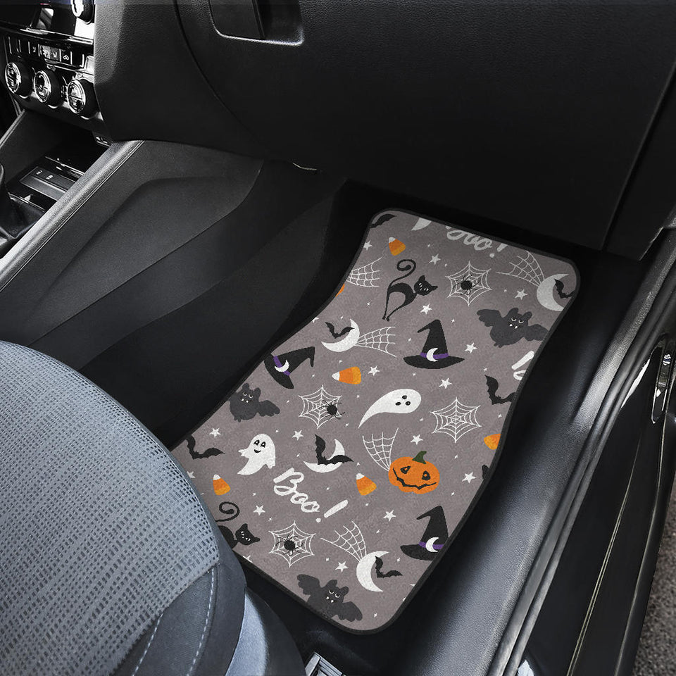 Halloween Design Pattern Front And Back Car Mats