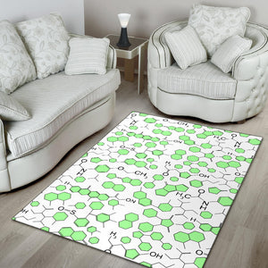 Chemistry Periodic Table Pattern Print Design 03 Area Rug