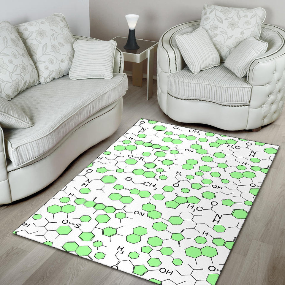 Chemistry Periodic Table Pattern Print Design 03 Area Rug