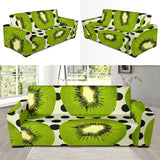 Kiwi Black Dot Background Sofa Slipcover