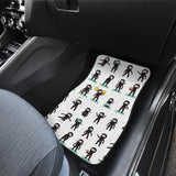 Cute Ninja Katana Sword Pattern Front Car Mats