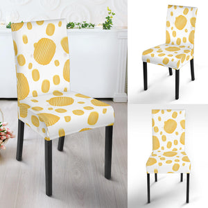 Potato Chips Pattern Print Design 03 Dining Chair Slipcover