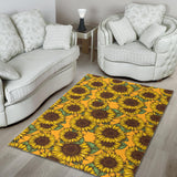 Sunflower Pattern Area Rug