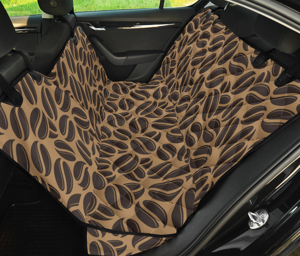 Coffee Bean On Brown Background Dog Car Seat Covers