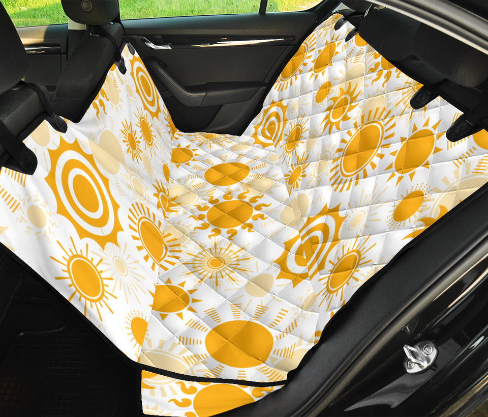 Sun Design Pattern Dog Car Seat Covers