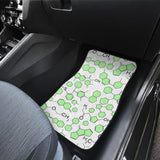 Chemistry Periodic Table Pattern Print Design 03 Front and Back Car Mats