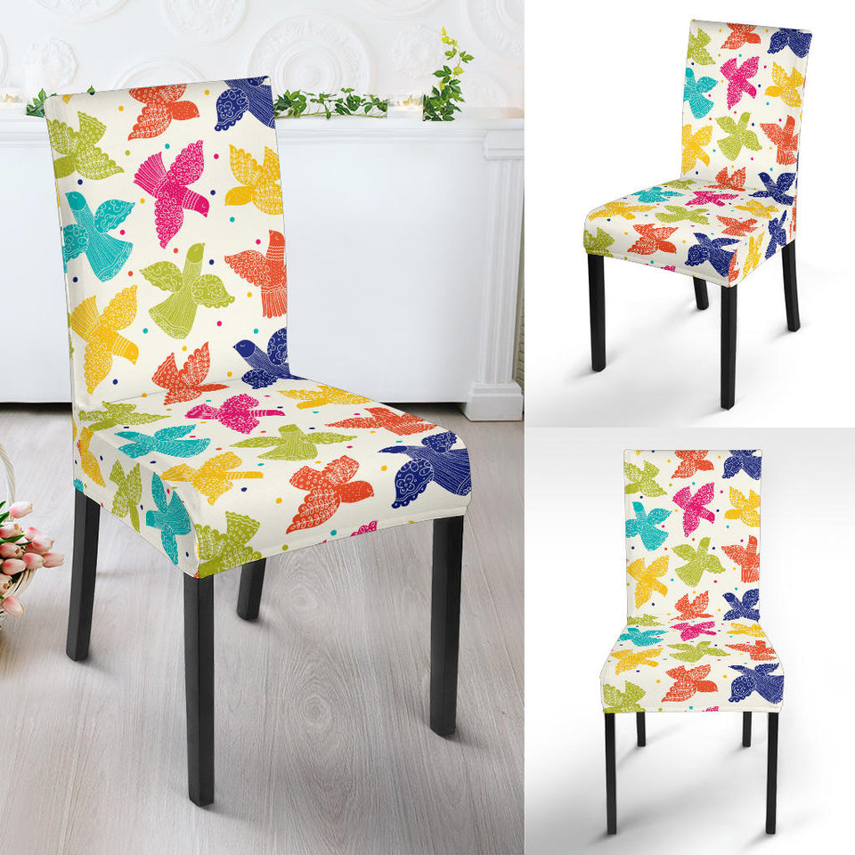 Pigeon Pattern Print Design 01 Dining Chair Slipcover