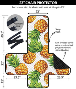 Pineapples design pattern Chair Cover Protector