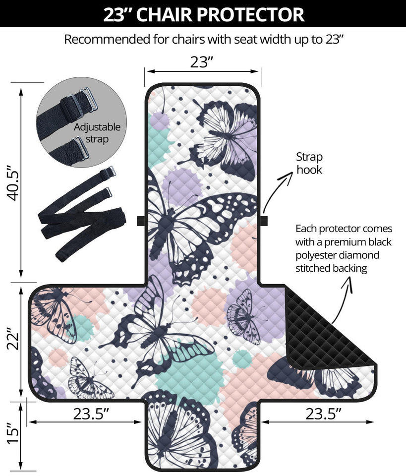 Butterfly pattern Chair Cover Protector