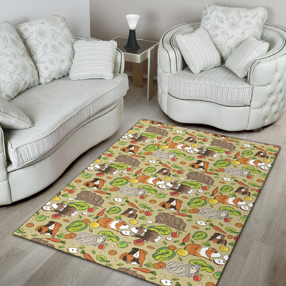 Guinea Pig Pattern Print Design 04 Area Rug