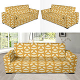 Pretzels Pattern Print Design 01  Sofa Slipcover