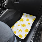 Sun Pattern Front And Back Car Mats