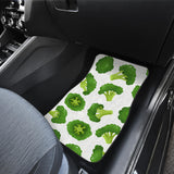Cute Broccoli Pattern Front And Back Car Mats