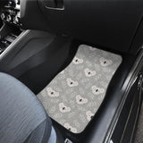 Cute Koala Leaves Pattern Front Car Mats