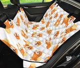 Brown Pomeranian Pattern Dog Car Seat Covers