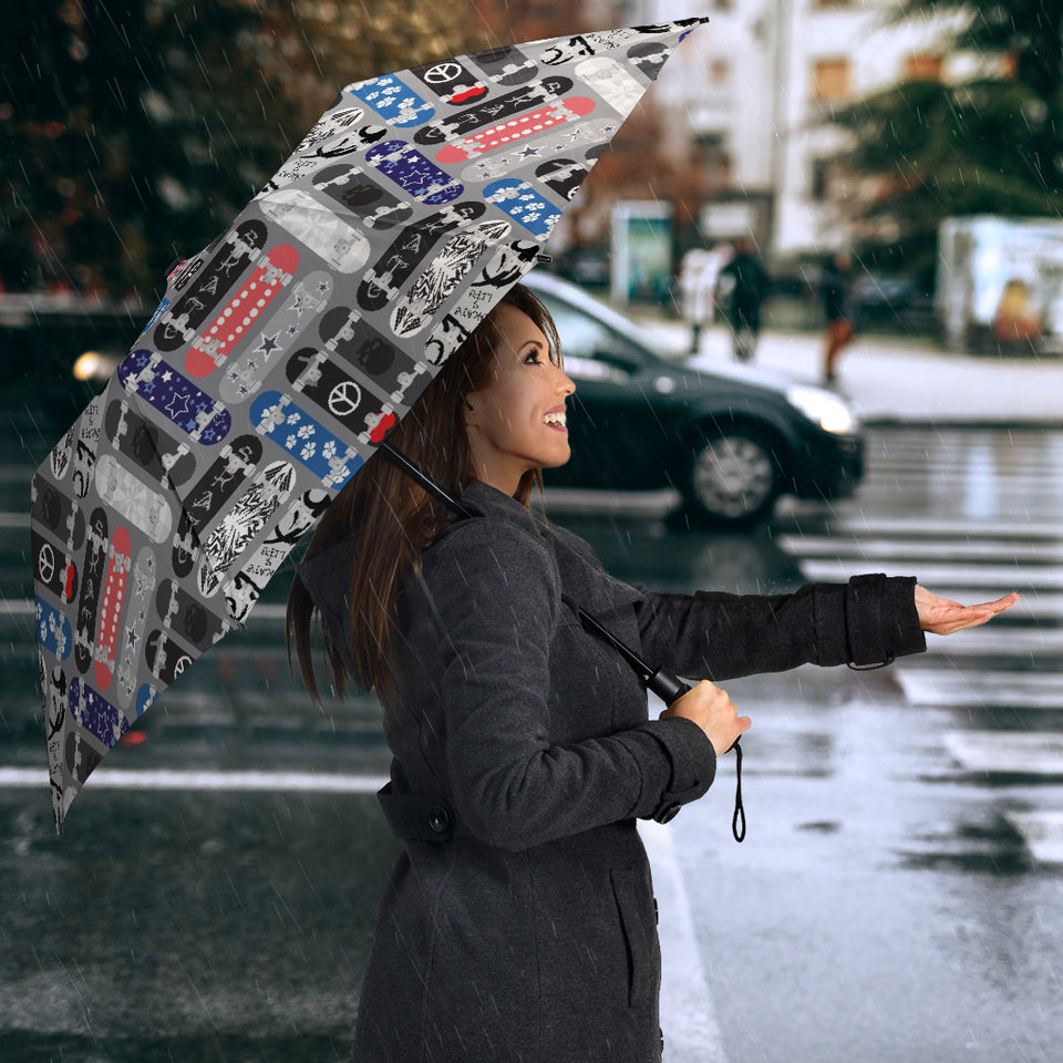 Skate Board Pattern Print Design 04 Umbrella