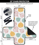 colorful onions white background Chair Cover Protector