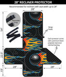 Bowling balls flame pattern Recliner Cover Protector