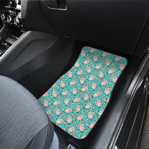 Pig Pattern Print Design 01 Front Car Mats
