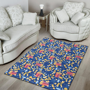 Popcorn Pattern Print Design 01 Area Rug
