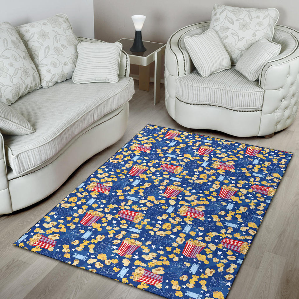 Popcorn Pattern Print Design 01 Area Rug
