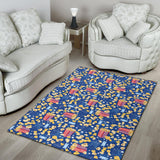 Popcorn Pattern Print Design 01 Area Rug