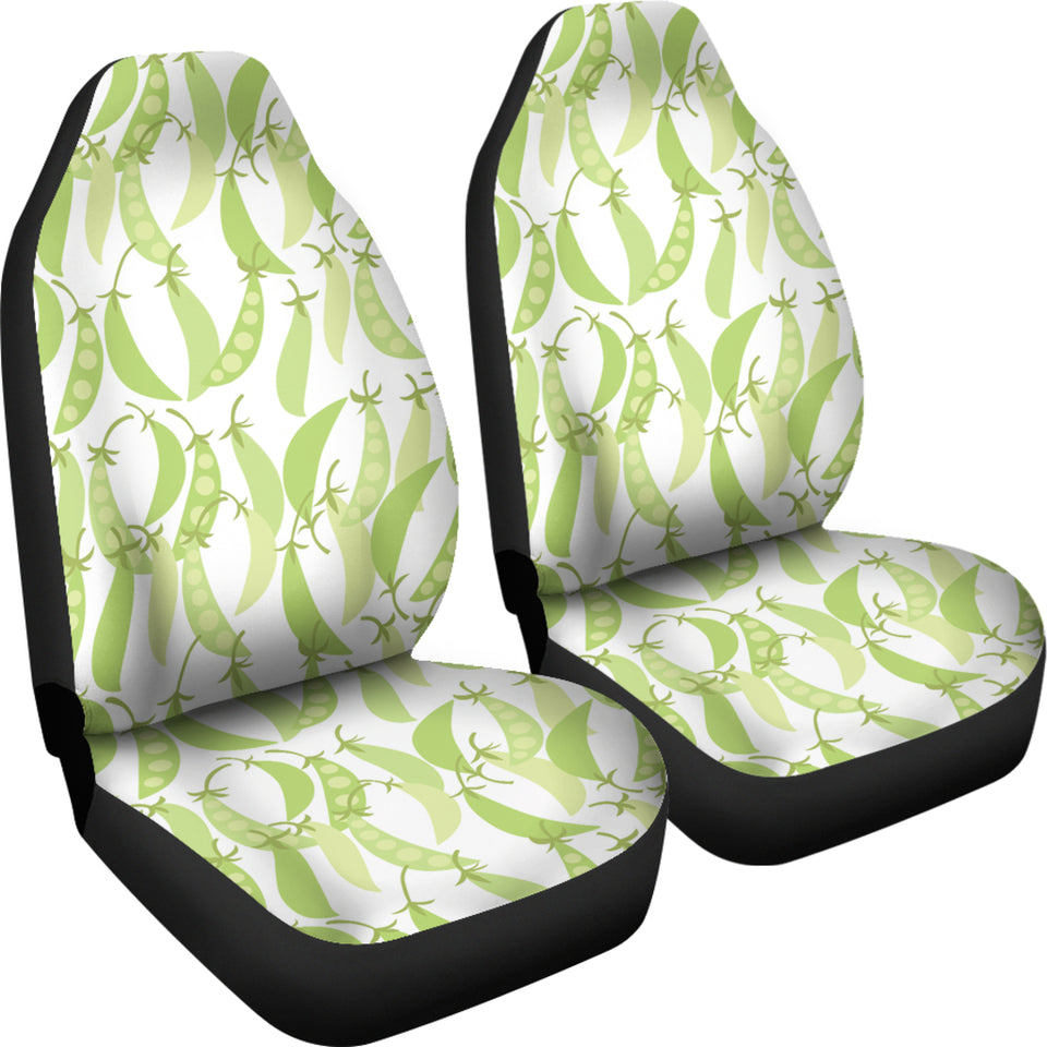 Green Peas Pattern Print Design 03 Universal Fit Car Seat Covers