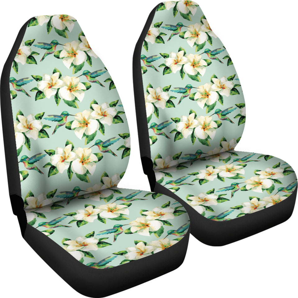 Hummingbird Pattern Print Design 01 Universal Fit Car Seat Covers