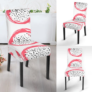 Hand Drawn Dragon Fruit Dining Chair Slipcover