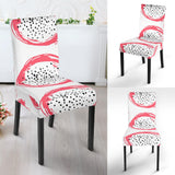 Hand Drawn Dragon Fruit Dining Chair Slipcover