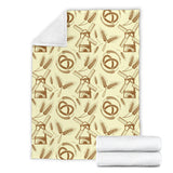 Windmill Wheat Pattern Premium Blanket