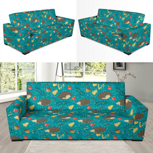Hedgehog Pattern Print Design 01 Sofa Slipcover